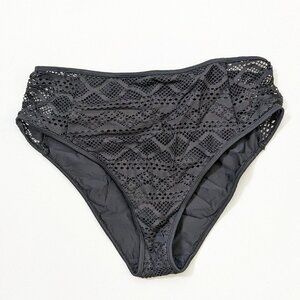 Freya Sundance High Waisted Bikini Bottom, Black, Women's Large